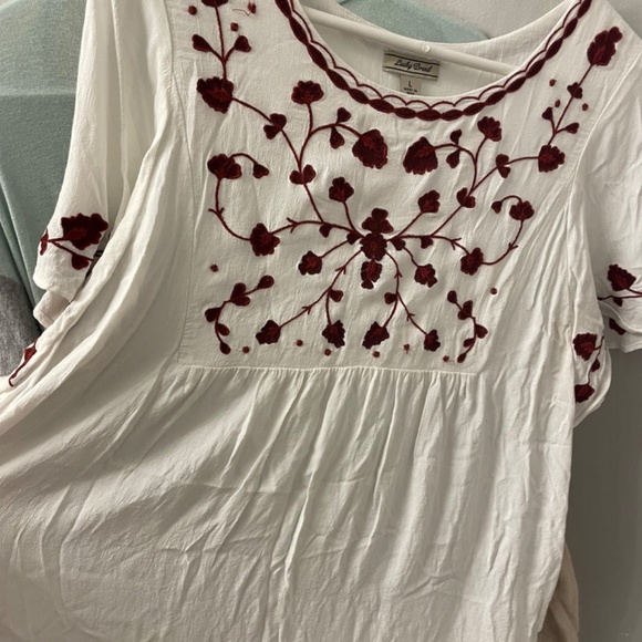Lucky Brand Blouse, Bohemian Style with embroidery - Picture 6 of 13